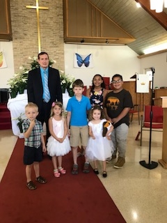 Pastor with kids